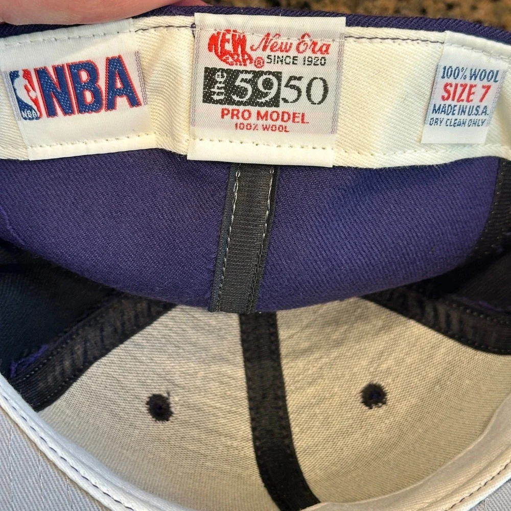 Sacramento Kings New Era 5950 Fitted Hat Vintage 90s NBA Wool Size‎ 7 NWT